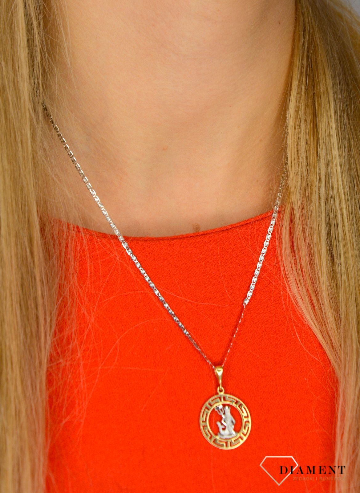 Złoty łańcuszek 585 białe złoto 2 mm OUŁ000000-036B 585 2mm 💎 Złoty łańcuszek o uniwersalnym kształcie w kolorze białego złota 💎.jpg